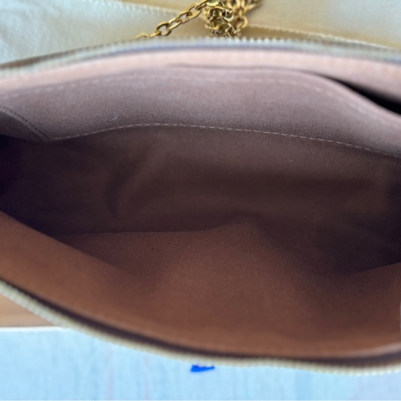 Louis Vuitton Pouchette with new LV gold Crossbody chain - Picture 14 of 15